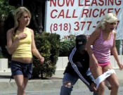 prankster pantsing a girl in the street